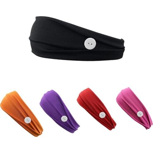 Headband Unisex Headwear Knitted Multicolor Elasticity Fashion Accessories Matching Mask Sport Head Scarf Women Makeup Headwrap