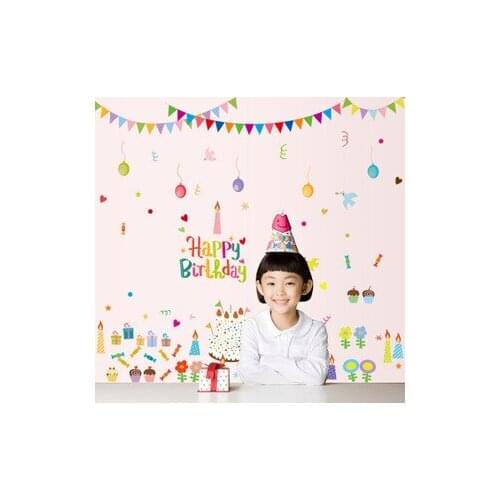 Holiday letters design of children room wall stickers in the wall stick mobile household wall stick on the wall