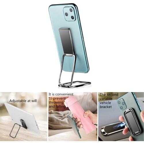 Foldable Phone Holder Finger Kickstand 360°Rotation Ultra-Thin Phone Back Grip
