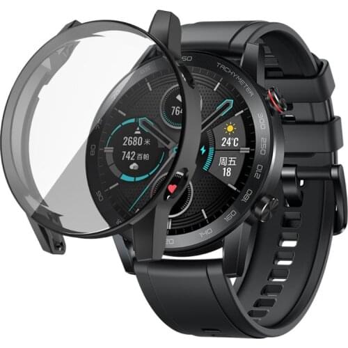 Electroplating TPU Watch Cover Shell Screen Protector Case for Honor Magic 2 46mm Smartwatch Accessories