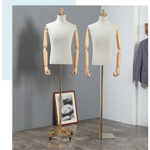 Golden Fabric Dressmaking Mannequin Props Manikin And Suits High Quality Suites Display