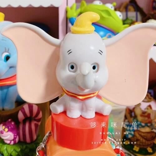 1PCS 8cm Disney big ear Dumbo solid accessories doll ornaments collectable ornaments