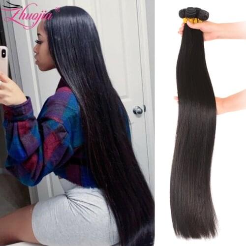 30 40 Inch Straight Bundles Brazilian Bundels Human Hair Wholesales 100% Human Hair Bundles For Black Women Long Hair Extensions