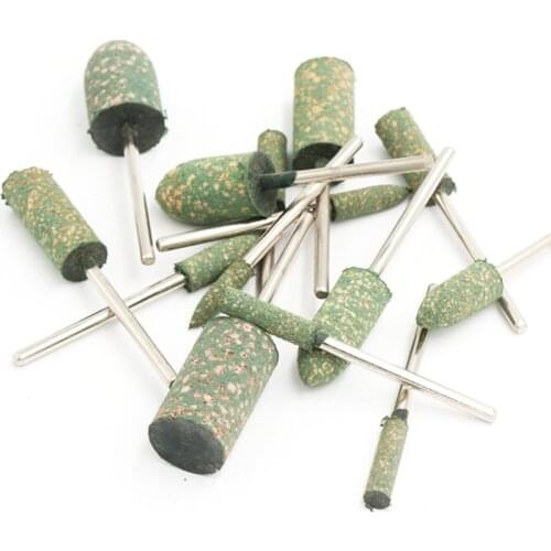 5pcs 2.35mm 5pcs 2.35mm Sesame Shaft Mounted Rubber With Abrasive Grinding Head Polishing Buffing Wheel Electric Grinder Burr Ro