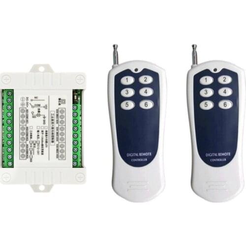 500M DC 12V 24V 6CH RF Wireless Remote Control Controller Radio Switch Remote Control System receiver transmitter 315/433 MHz