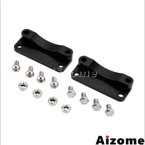 Aluminum Black Motorcycle 21" Wheel Front Fender Relocator Kit For Harley Flhrsei2 Dyna Road King Electra Glide 2003-2012 2013