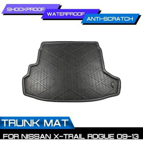 Car Floor Mat Carpet For Nissan X-Trail Rogue 2009 2010 2011 2012 2013 Rear Trunk Anti-mud Cover