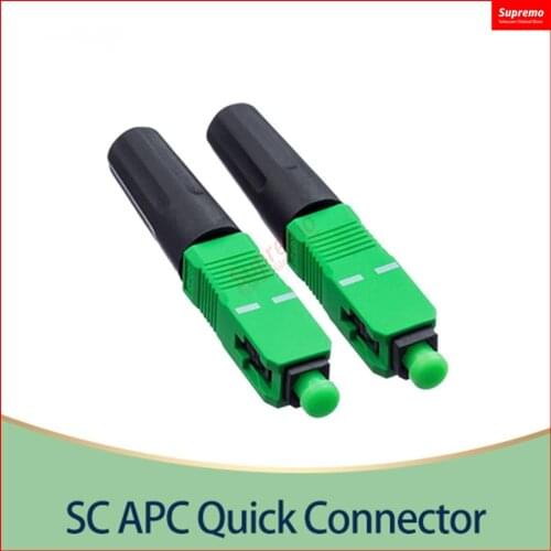 Free Shipping 0.3dB FTTH SC APC SCUPC Optical Fiber Cable Quick Connector Fast Cold Connection Adapter for CATV Network