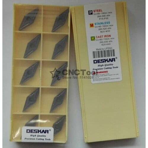 Free shopping! VNMG160404 10pcs New Turning carbide inserts.Match with MVJNR/MVVNN,Suitable for processing of steel