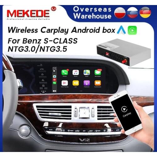 Wireless Apple Carplay for Mercedes Benz S Class W221 2003 - 2014 NTG 3.0 3.5 Android Auto CarPlay BT Retrofit Accessories