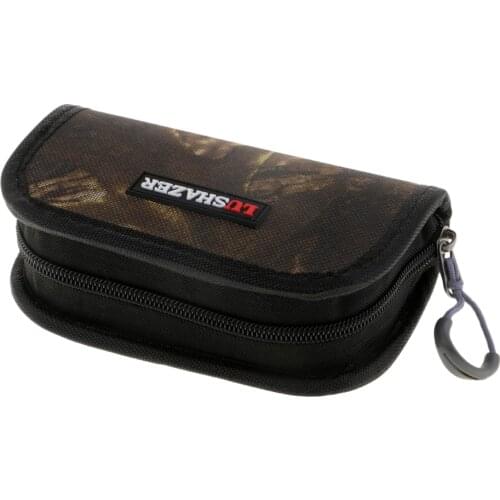 15x10x4cm Water-resistant Fishing Lures Bag Wallet Hard Baits Spinners Spoon Storage Case Jungle Color Carp Fishing Tackles Bag