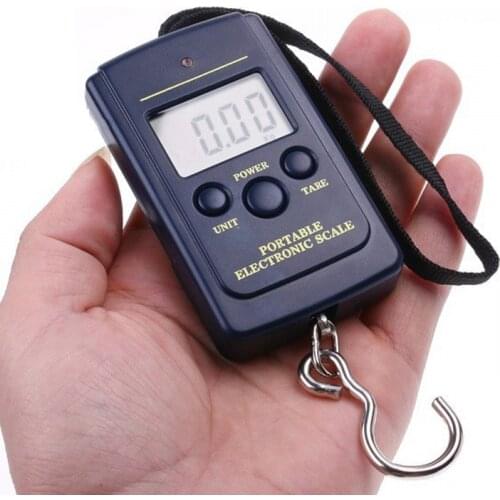 Digital Handy Hanging Scales 40kg 88lb Portable Luggage Suitcase Weighting Fishing Scale Tool Carp Fish Hook Lures Tackle Box