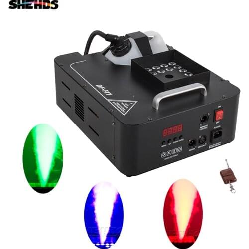 SHEHDS For DJ Disco Lights Stage by DMX Controller 24x9W RGB 3in1 Fog Machine with Remote Control