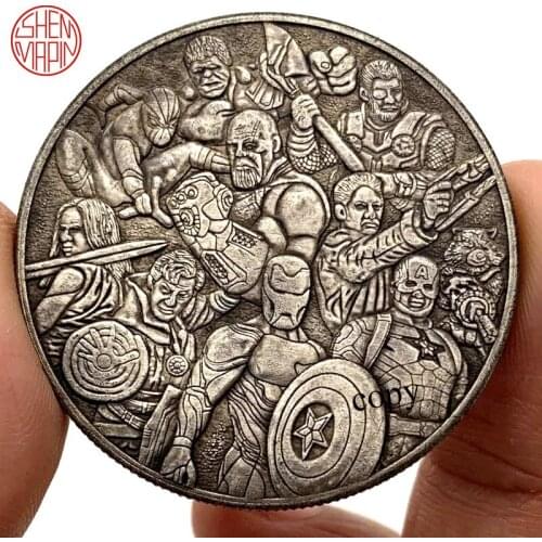 The Final Battle Hobo Nickel Coin Morgan Dollar Copy Coin Tramp Copper Coins Collectibles