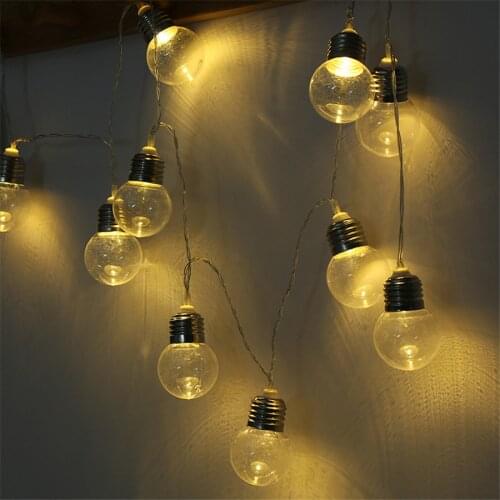 G45 LED Globe Ball String Light Battery Outdoor Globe String Lights Christmas Wedding Party Patio Courtyard Decoration Garland