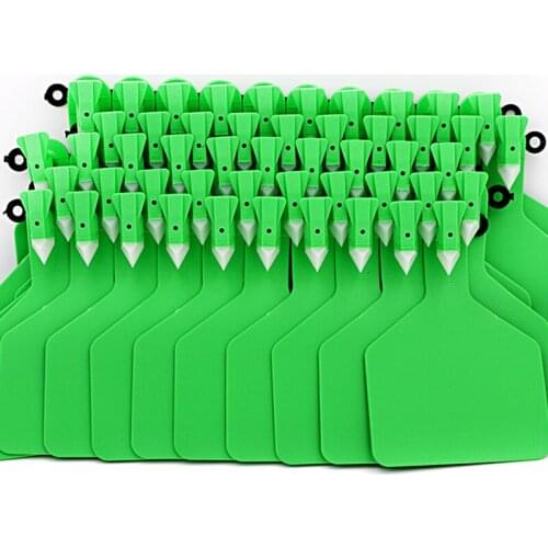 Livestock Identification One-piece Ear Tags for Goats Sheep Cattle Cows Pigs 50Pcs TPU Precision Ear Tags