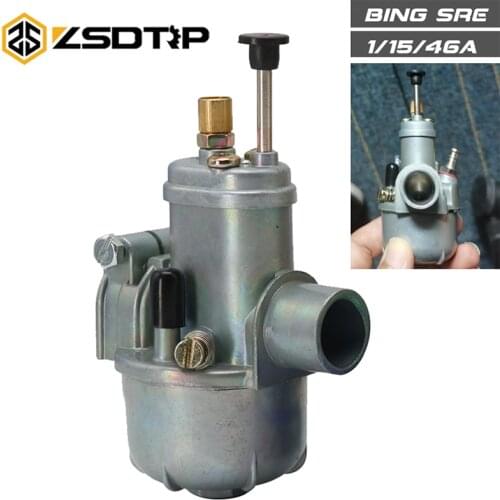 ZSDTRP Carburetor 15mm bing Carb for puch zundapp TUNTURI MUSTANG BING Vergaser SRE 1/15/46A