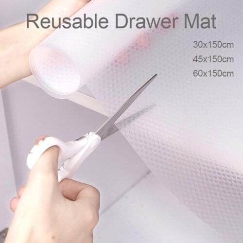Reusable Shelf Liner Cabinet Mat Drawer Mat Moisture-Proof Waterproof Table Pad Paper Anti-Slip Frigde Mat Kitchen Tool
