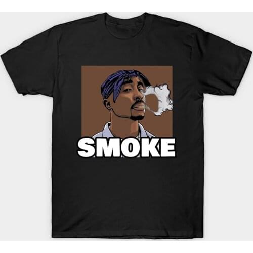2020 Mens customization Print Tupac 2pac T-shirt Short Sleeve O-Neck Cotton Tops Hip Hop Harajuku Streetwear men clothing