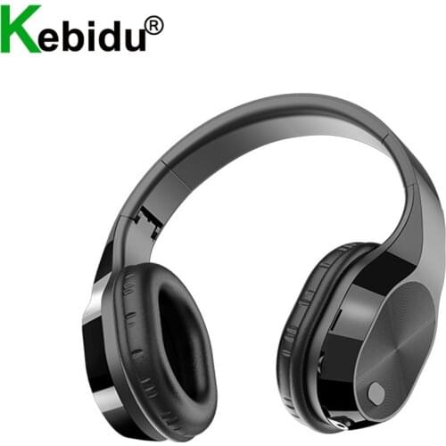 T5 Head-Mounted Headphones 3.5mm Wireless Bluetooth 5.0 Headphones 9D Stereo Earphones Music Headsets With Mic Support TF Card