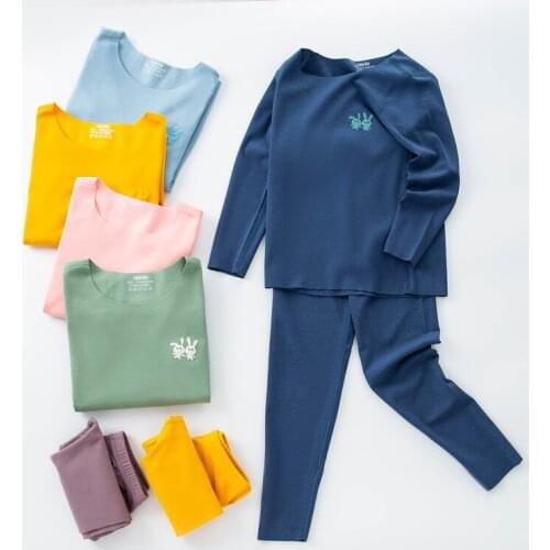 New high technology Thermal Underwear Children Seamless Long John Underwear For Boys girls clothing Autumn winter Kids Clothes