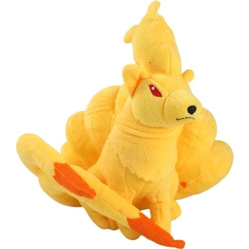 25cm TAKARA TOMY Pokemon Ninetales Plush Toys Soft Stuffed Animals Doll Gifts for Children Kids