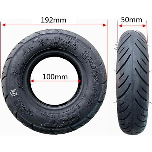 CST 200*50 Cover Tires Pneumatic Inflatable Rubber Outer Tire for Electric Scooter Spare Accessories 8 Inch Foldable Cover Wheel