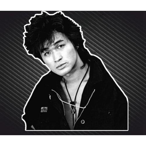 PVC-0067# Self-adhesive Decal Viktor Tsoi V1 Car Sticker Waterproof Auto Decors on Bumper Rear Window