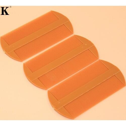 2 Pcs/lot Hair Care Double Sided Plastic Nit Fine Tooth Combs for Head Lice Dectection Comb Kids Pet Flea Use