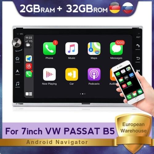 RDS Car navigation Audio For VW/Volkswagen/GOLF/POLO/TRANSPORTER/Passat b5 Android 2+32GB 7 inch multimedia wifi bluetooth