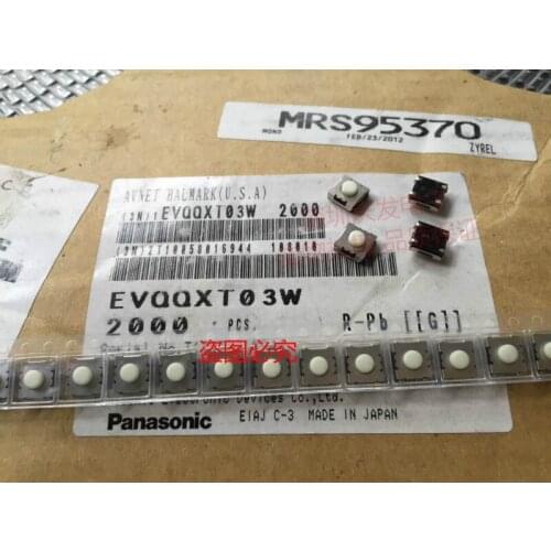 Original new 100% EVQQXT03W touch switch 6*6*3.1 insert SMD 4pin waterproof and dust-proof keys