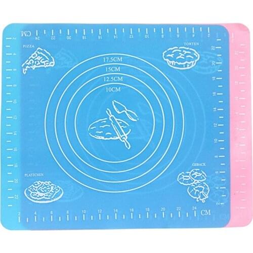 Silicone Non-stick Scale Rolling Dough Mat Liner Baking Fondant Pad Cooking Tool