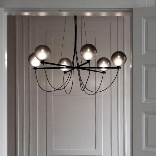 Modern Descor Chandelier Decor Living RoomGlass Ball Chandelier Suspension Branch Light Fixture