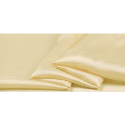 Howmay pure silk fabric habotai 8m/m 114cm 45" creme color 61# habutai fabric for decor clothes lining fabric