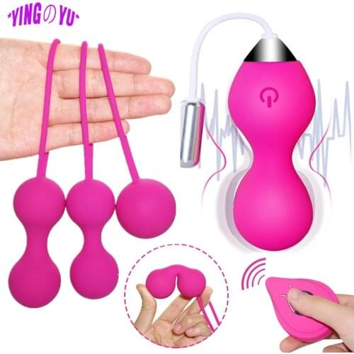 Vaginal Kegel Balls Vibrator Sex Toy for Women Simulator Vagina Tighten Massage Exercise Remote Control Jump Egg Ben Wa Balls