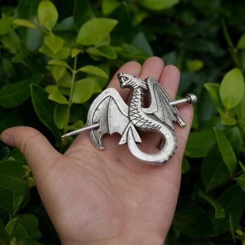 Valknut Viking Slavic Talisman Dragon Women Hair Pin for Her Jewelry Hairpin