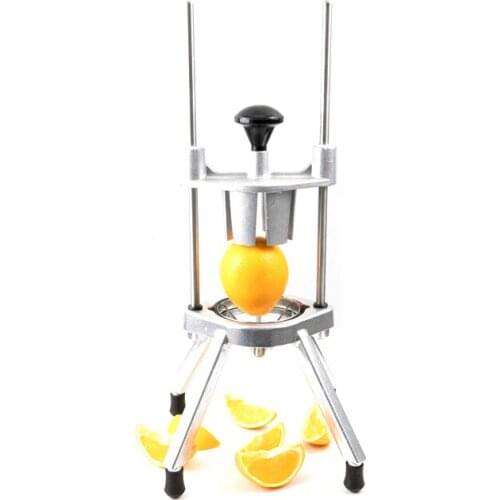 Vertical aluminum alloy fruit and vegetable cutting machine, melon and fruit cutting equipment, commercial manual