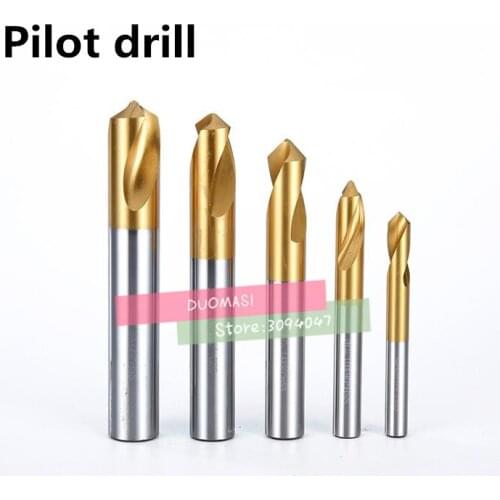 1PCS 20*60 degrees/20*90 degrees/20*120 degrees High quality HSS-CO Titanium coating Pilot drill center drill Free shipping