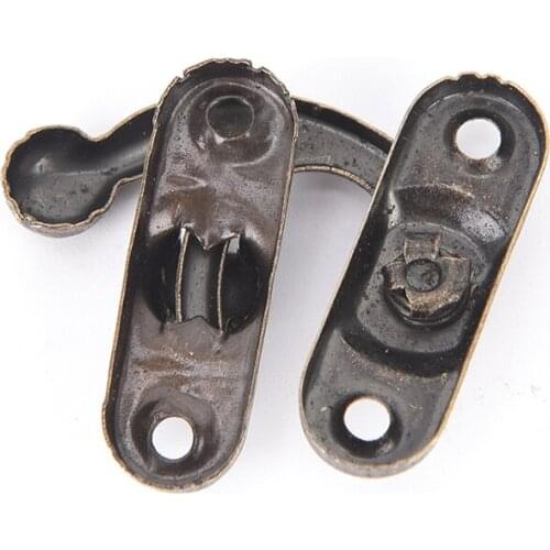 10PCS Metal Lock Catch Curved Buckle Horn Lock Clasp Hook Handbag Accessories