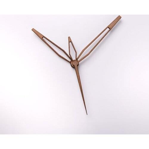 DHL 100sets wholesale wooden Hands for 10 12 inch wall clock Walnut wood pointers Quartz Wall Clock DIY Repair Parts Watch