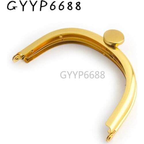 2-10-30 pieces 12*7cm Satin gold/Gold Aluminum luxury bag handles handbag handle hardware