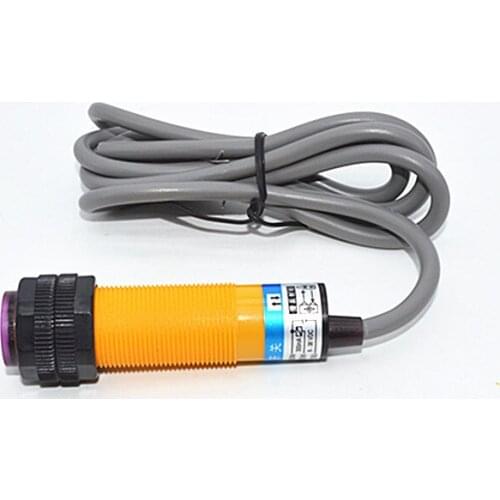 5PCS E3F-DS10P2 Diffuse Type Photoelectric Switch Sensor M18 3 Wire DC 6V-36V PNP NC Detection Range 10cm