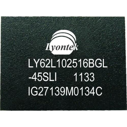 5pcs New Original LY62L204916BGL-55SLI 32M High Speed SRAM 2M x 16 BGA(48) 55ns 2.7 to 3.6V -40 ~ 85°C