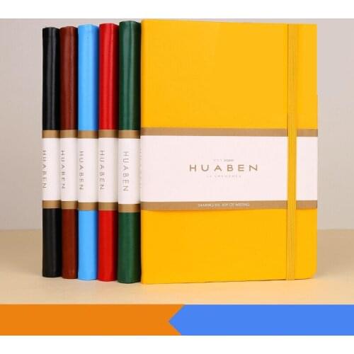 A5 Hardcover New Strap Imitation Leather Notebook 192 Pages High Quality Ivory Paper Handmade Planning Agenda Business Notepad