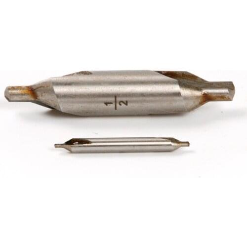 Hot Sale 2Pcs High Quality HSS Center Drill Bit Tip diameter 1/2 5/32 Inch for Processing Mold steel Copper Aluminum Zinc alloy
