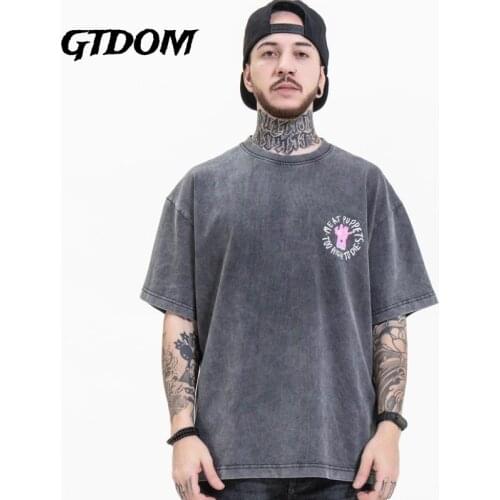 GTDOM Men's T-shirts With Inscriptions