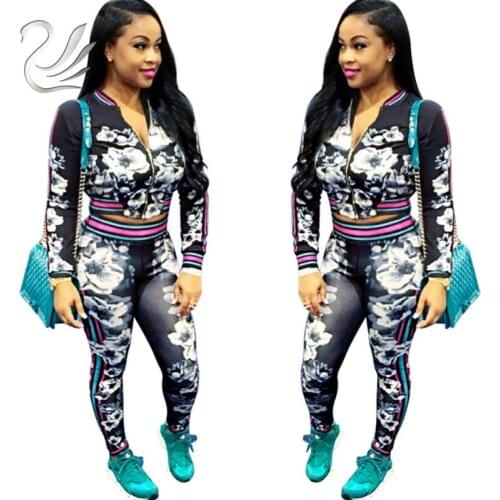 Rompers Womens Jumpsuit Casual Floral Striped Print Two Piece Set Bodysuit Women Sexy Tracksuit For Women Romper Overalls