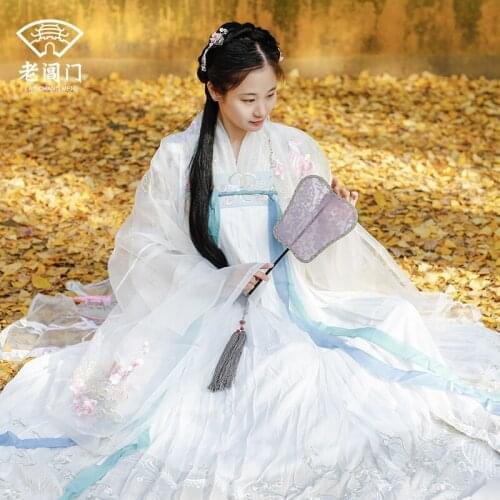 Round fan antique Hanfu round fan Hanfu accessories fan female antique Hanfu fan antique Song Dynasty purple flower Luo