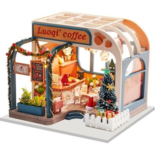 LIANYUN DIY Dollhouse Wooden DollHouses Miniature Doll House Toys for Children Birthday Gift