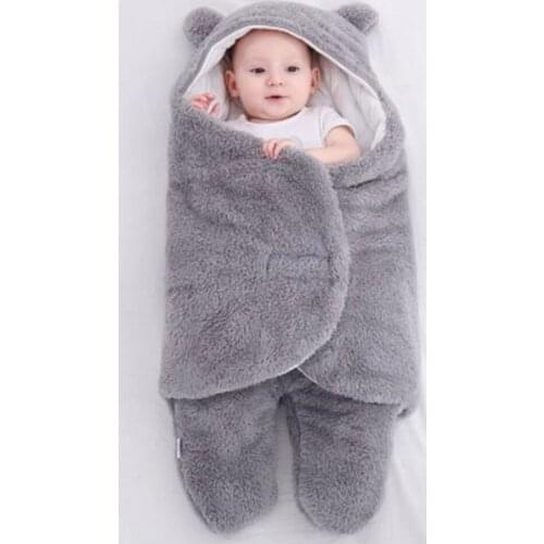 Soft Newborn Baby Wrap Blankets Baby Sleeping Bag Envelope For Newborn Sleepsack 100% Cotton thicken Cocoon for baby 0-9 Months